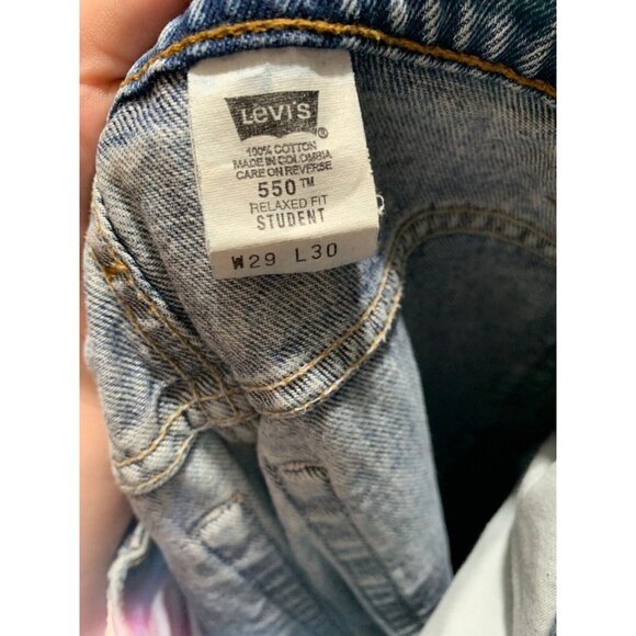 Vtg Levis 550 Relaxed Student Fit Sz 29x30 Mom Jeans 1990s Unisex - Picture 7 of 7
